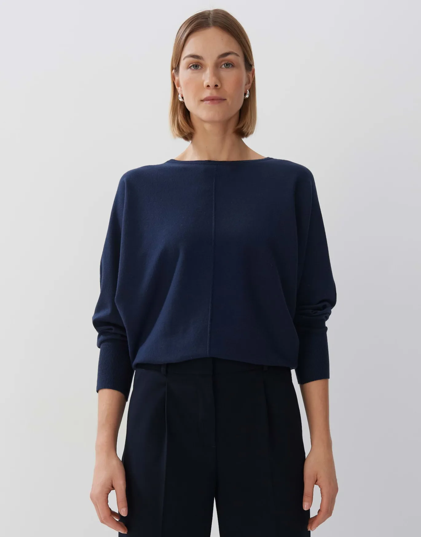Damen OPUS Strick^Strickpullover Taliya Detail Blau Online Bestellen