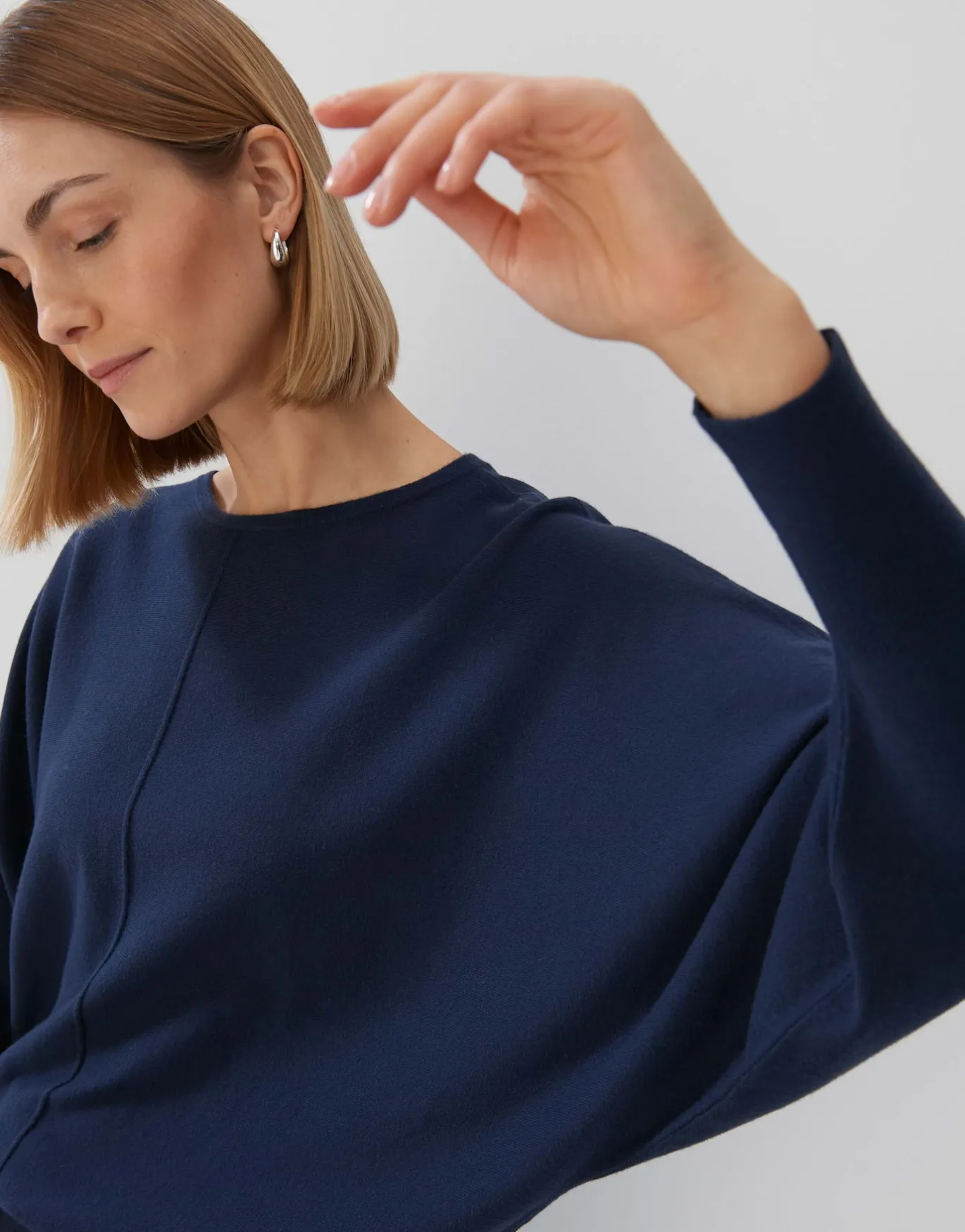 Damen OPUS Strick^Strickpullover Taliya Detail Blau Online Bestellen