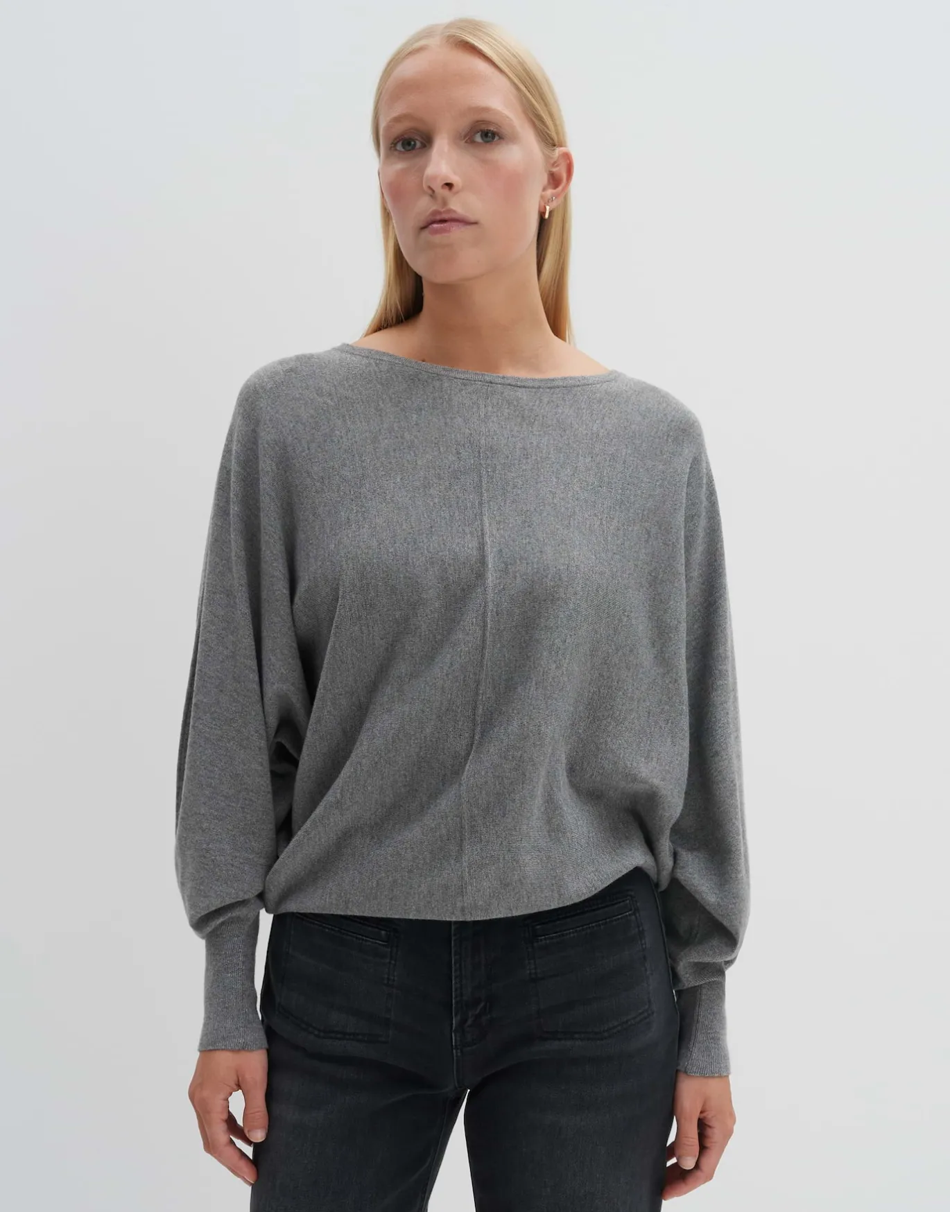 Damen OPUS Strick^Strickpullover Taliya Line Grau Online Bestellen