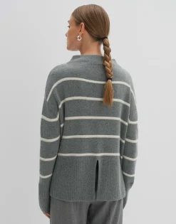 Damen OPUS Strick^Strickpullover Tanalynn Grau Online Bestellen