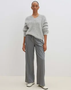 Damen OPUS Strick^Strickpullover Tanyara Grau Online Bestellen