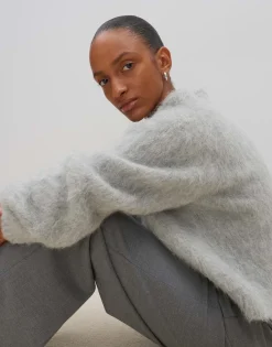 Damen OPUS Strick^Strickpullover Tanyara Grau Online Bestellen