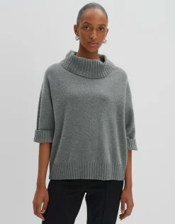 Damen OPUS Strick^Strickpullover Taxina Grau Online Bestellen