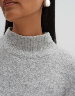 Damen OPUS Strick^Strickpullover Tiola Grau Online Bestellen