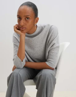 Damen OPUS Strick^Strickpullover Toriana Grau Online Bestellen