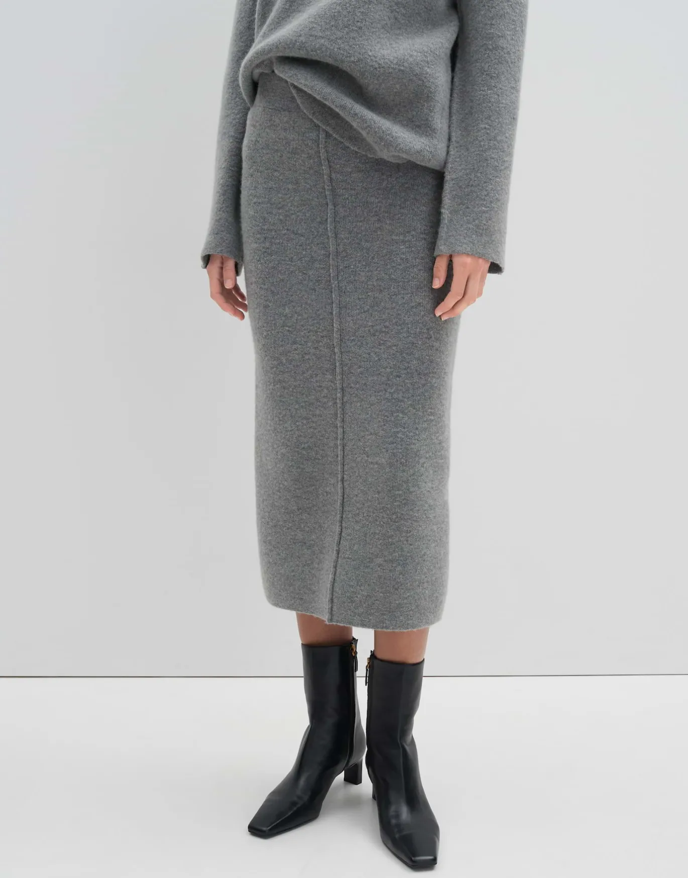 Damen OPUS Röcke^Strickrock Onitti Grau Online Bestellen