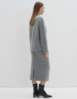 Damen OPUS Röcke^Strickrock Onitti Grau Online Bestellen