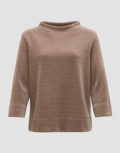 Damen OPUS Sweat^Sweater Gelvet Braun Online Bestellen