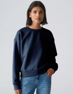 Damen OPUS Sweat^Sweater Godira Blau Online Bestellen