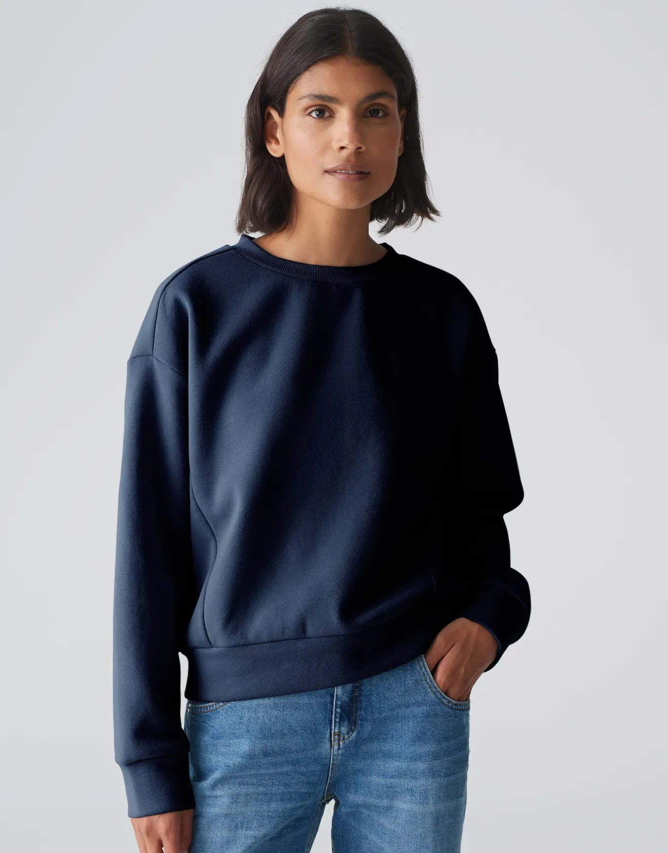 Damen OPUS Sweat^Sweater Godira Blau Online Bestellen