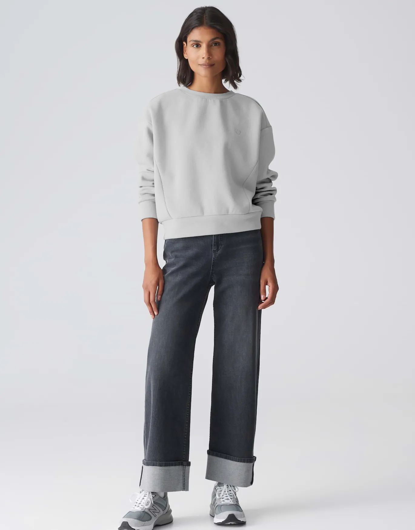 Damen OPUS Sweat^Sweater Godira Grau Online Bestellen