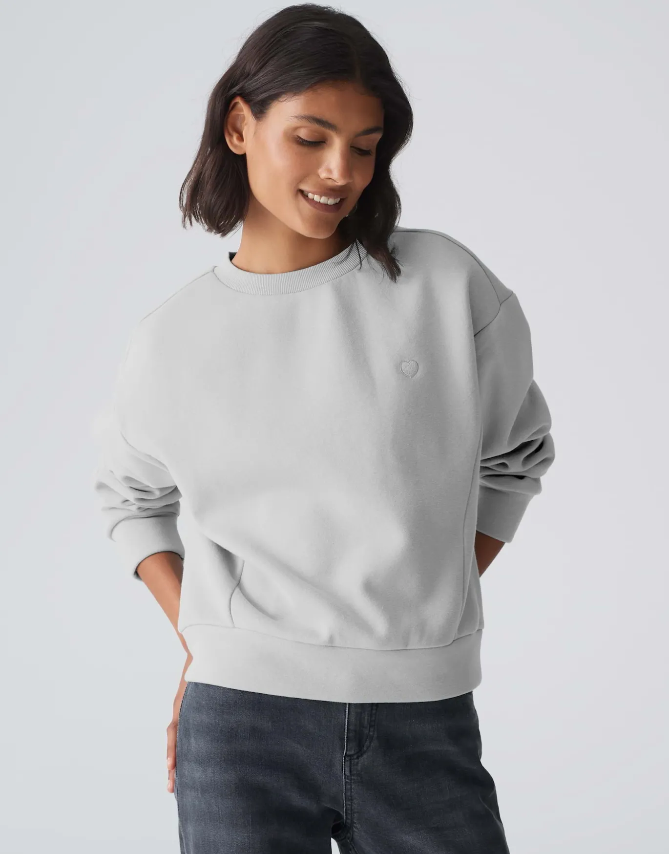 Damen OPUS Sweat^Sweater Godira Grau Online Bestellen