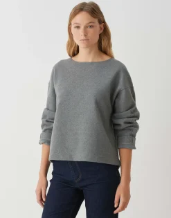 Damen OPUS Sweat^Sweater Gudila Grau Online Bestellen