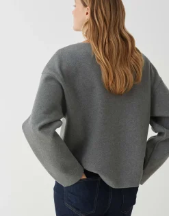 Damen OPUS Sweat^Sweater Gudila Grau Online Bestellen