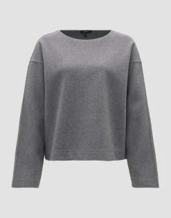 Damen OPUS Sweat^Sweater Gudila Grau Online Bestellen