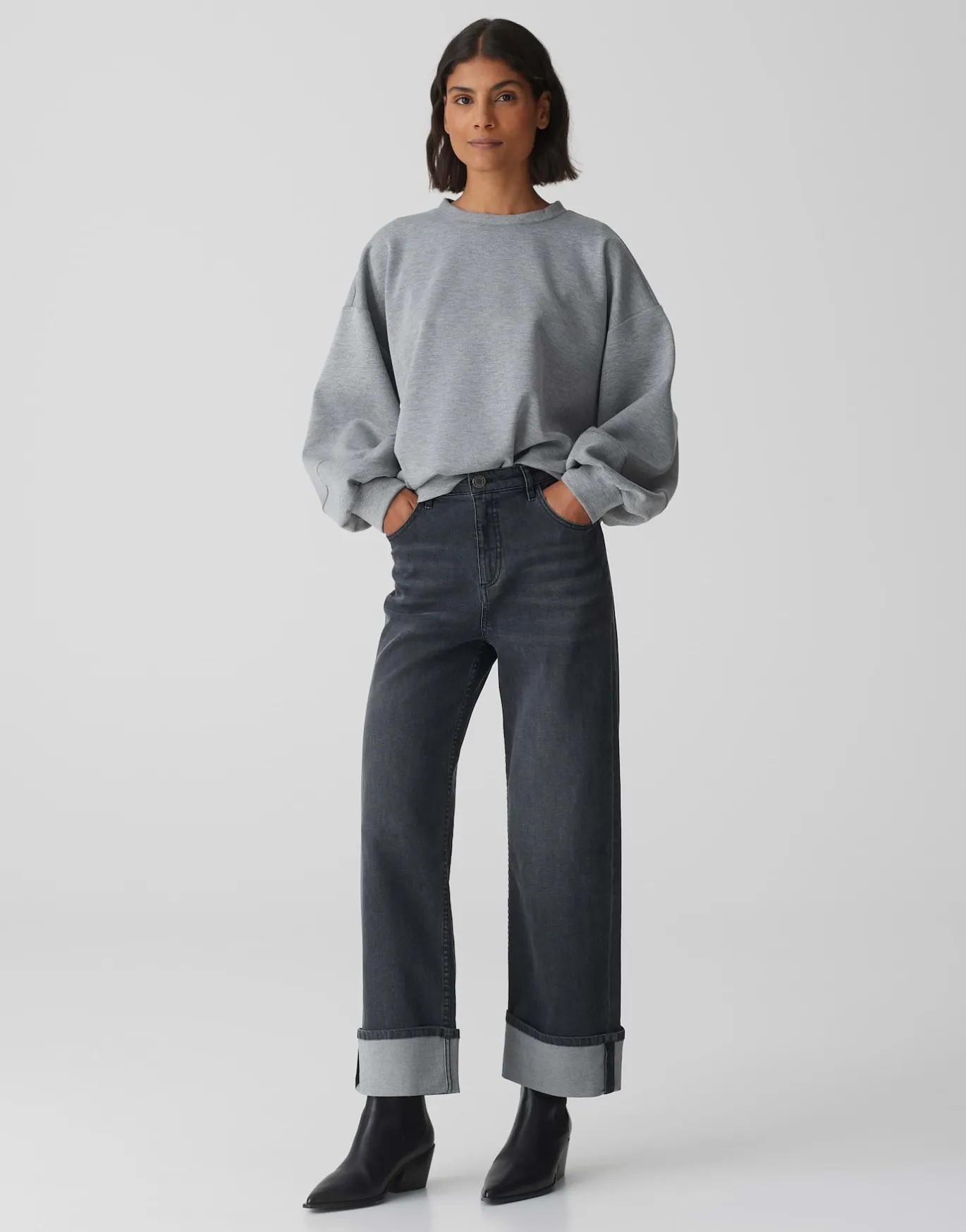 Damen OPUS Sweat^Sweater Gugi Grau Online Bestellen