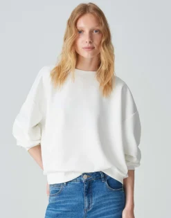 Damen OPUS Sweat^Sweater Gugi Weiß Online Bestellen