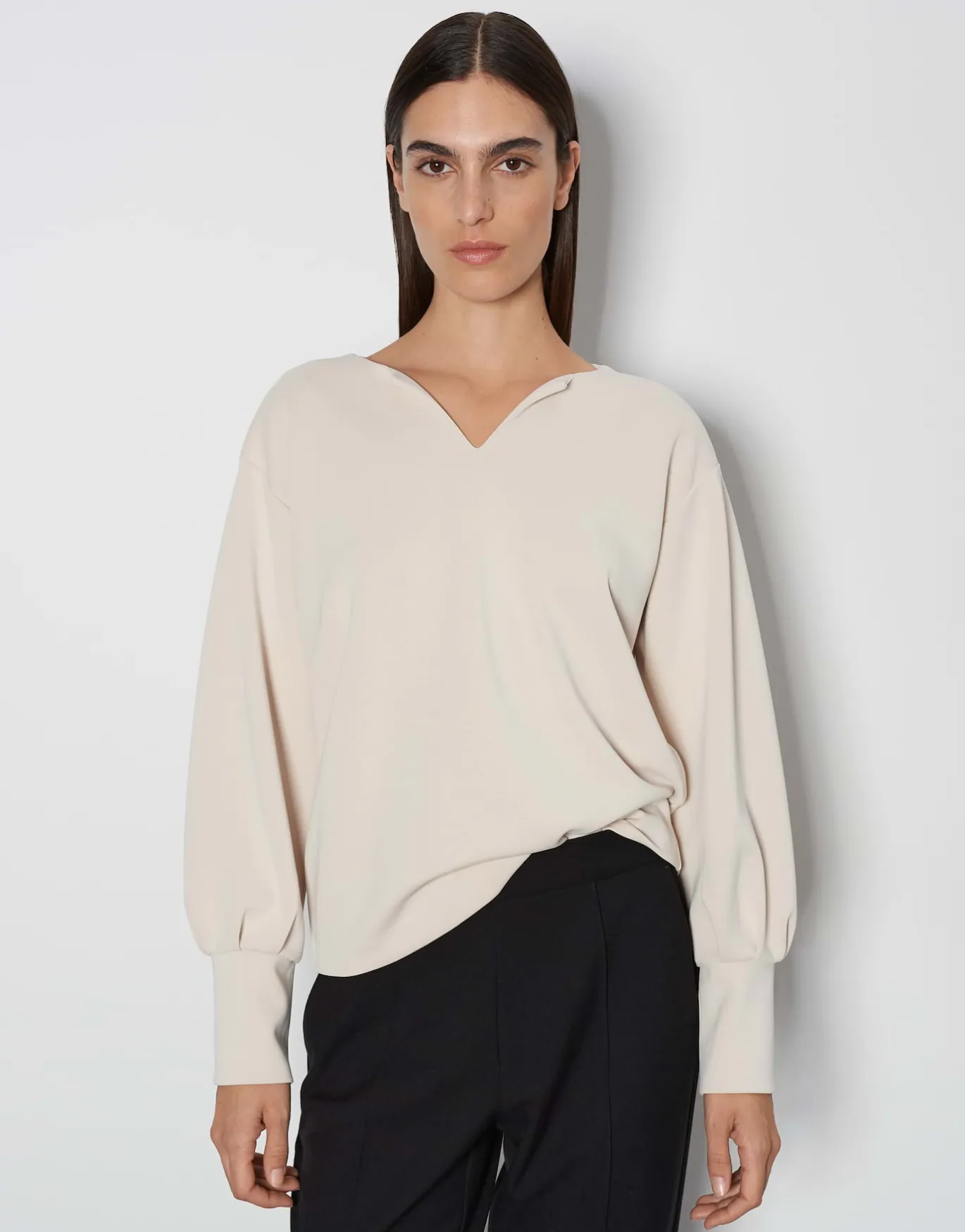 Damen OPUS Sweat^Sweater Ulina Beige Online Bestellen