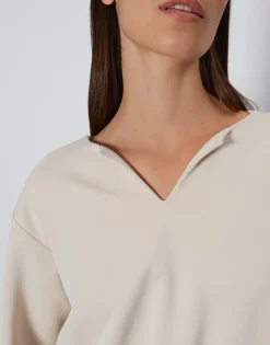 Damen OPUS Sweat^Sweater Ulina Beige Online Bestellen