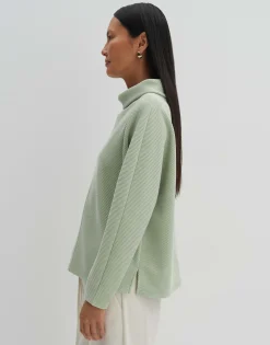 Damen OPUS Sweat^Sweater Umaja Grün Online Bestellen