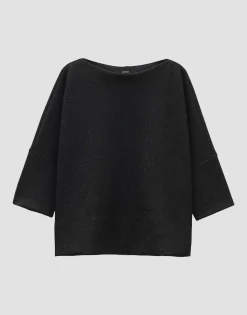 Damen OPUS Sweat^Sweater Ushiny Detail Schwarz Online Bestellen