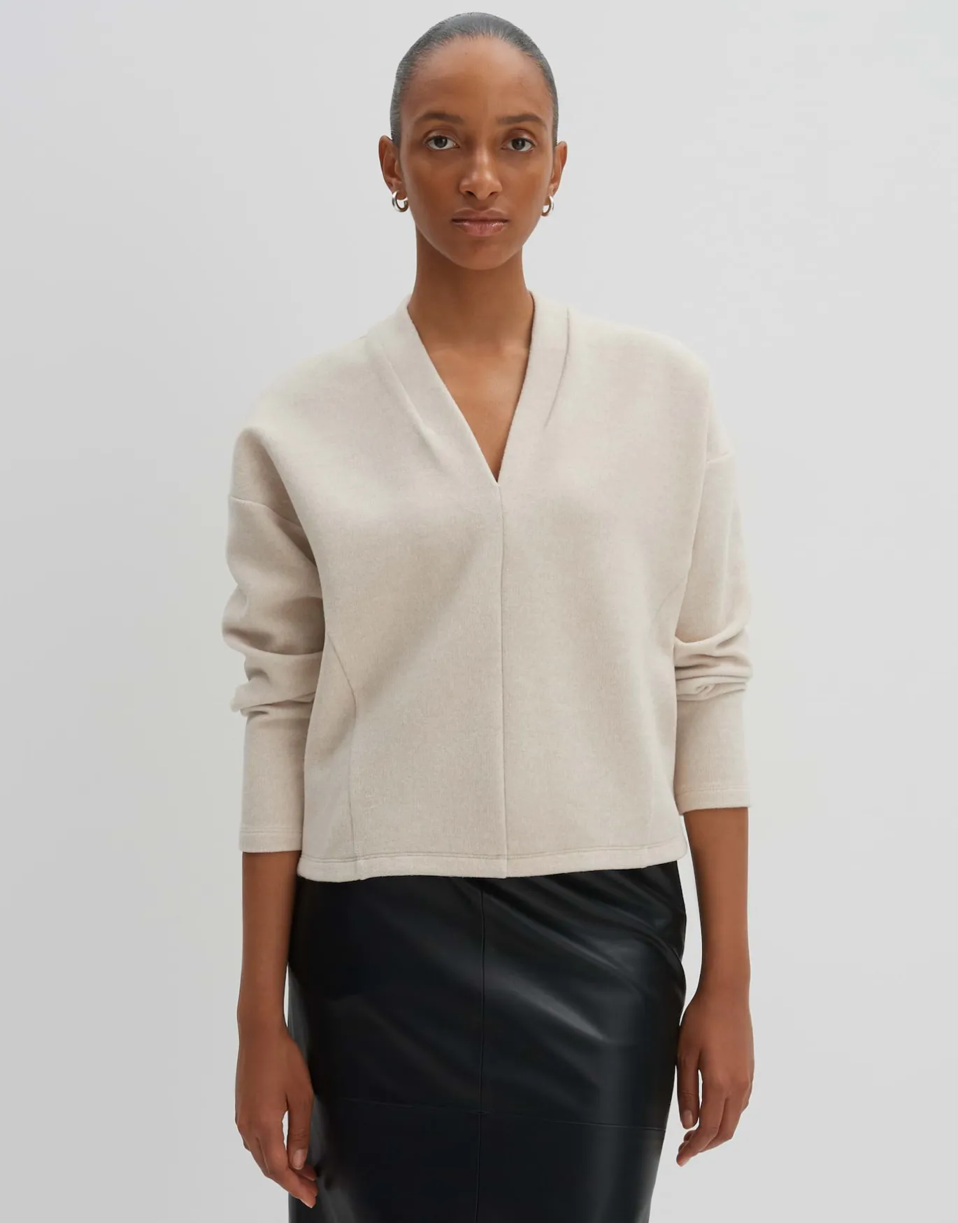 Damen OPUS Sweat^Sweater Usmara Beige Online Bestellen