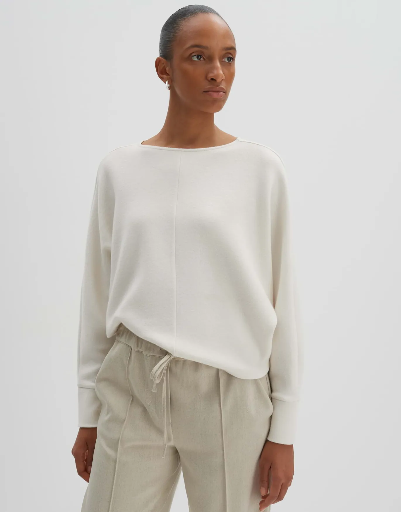 Damen OPUS Sweat^Sweater Utibby Weiß Online Bestellen