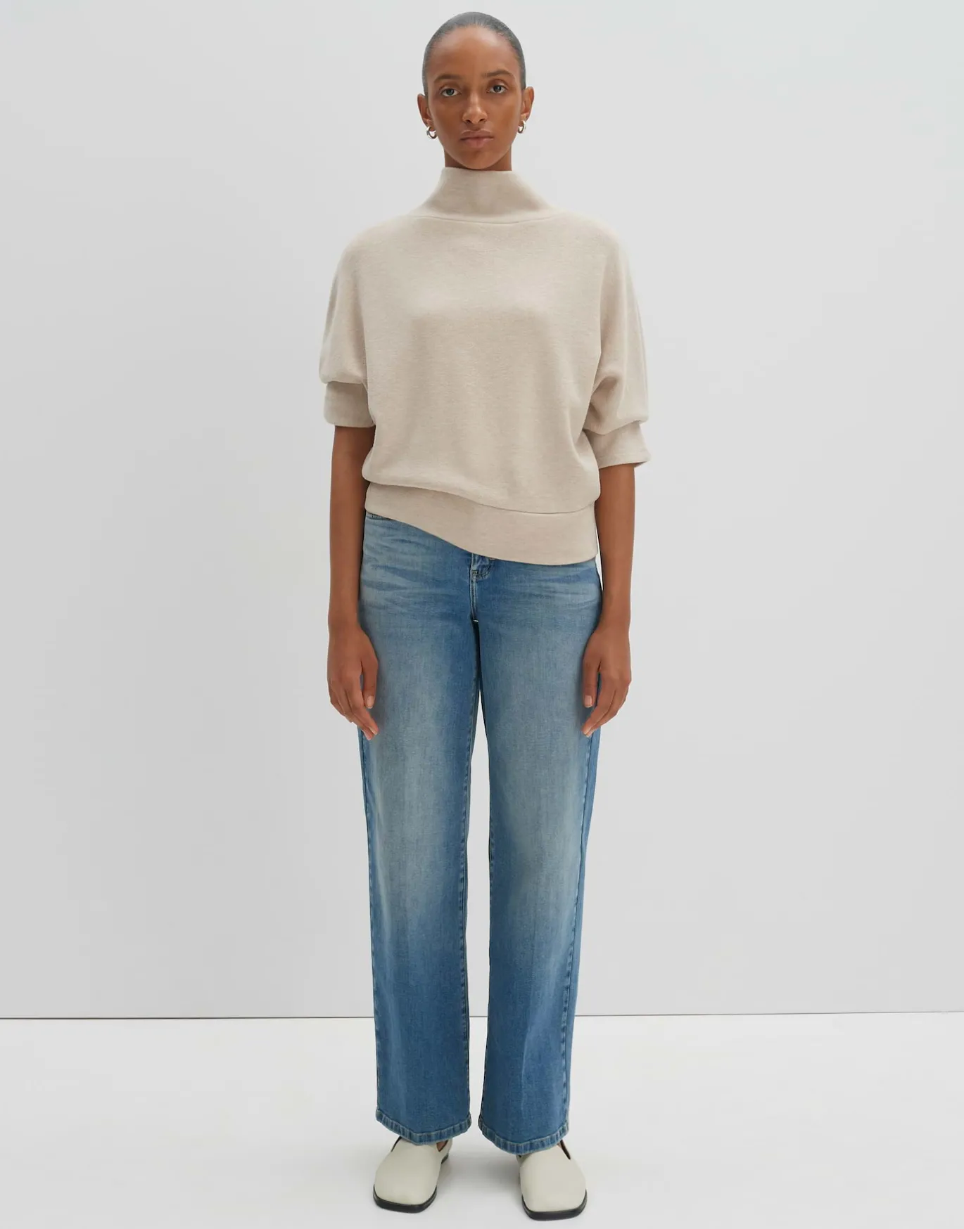 Damen OPUS Sweat^Sweater Uticia Beige Online Bestellen