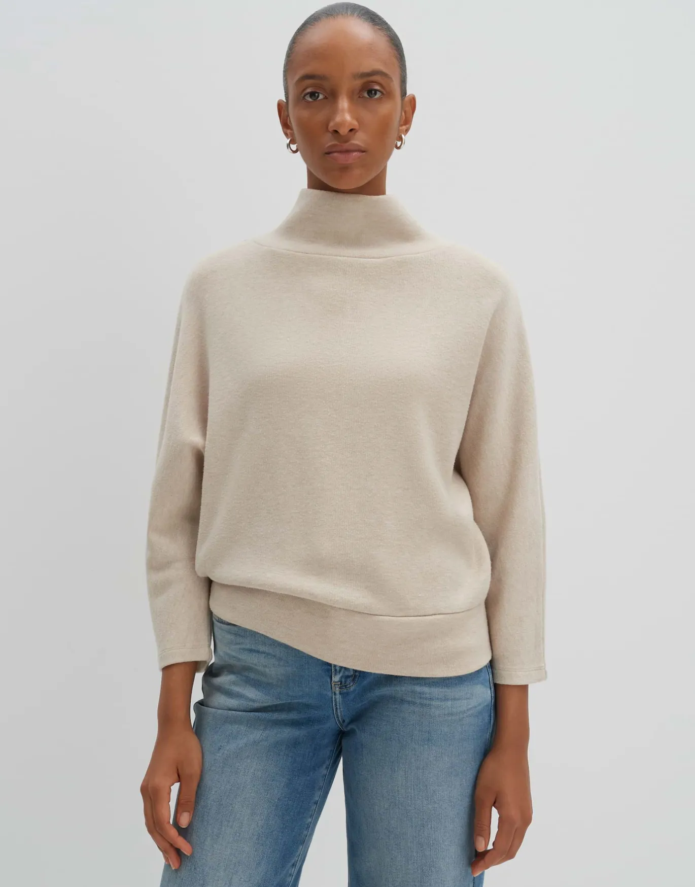Damen OPUS Sweat^Sweater Uticia Beige Online Bestellen