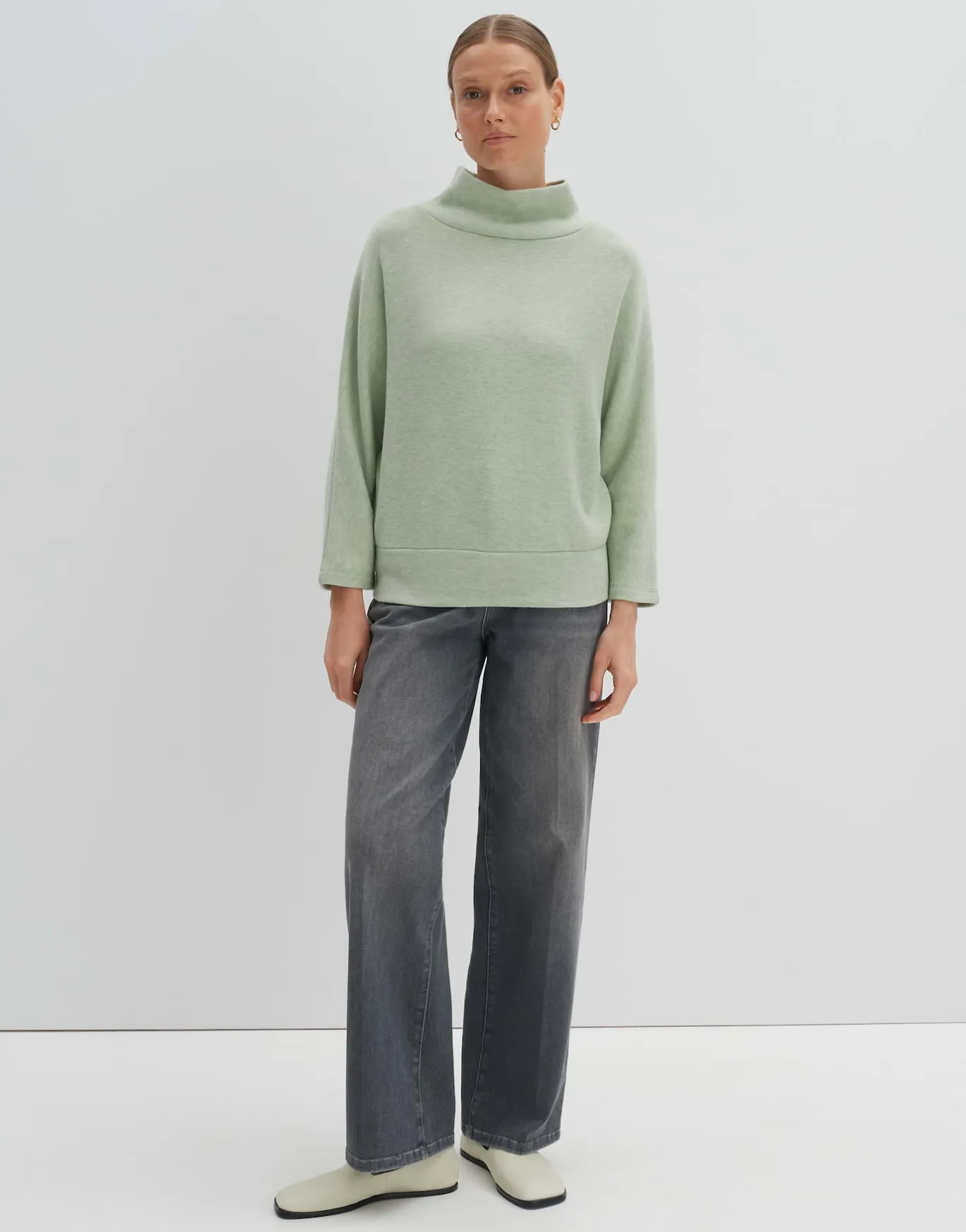 Damen OPUS Sweat^Sweater Uticia Grün Online Bestellen