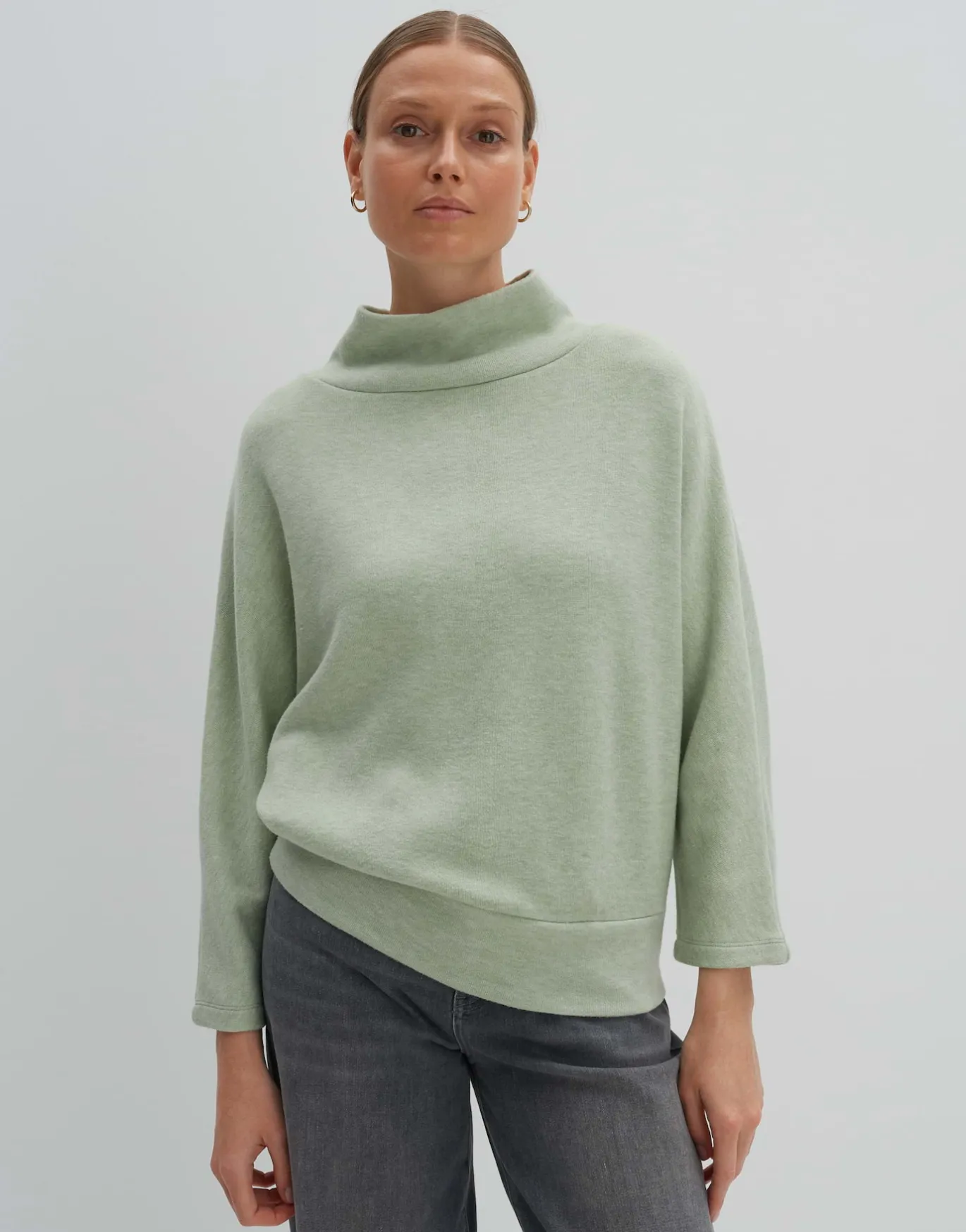Damen OPUS Sweat^Sweater Uticia Grün Online Bestellen