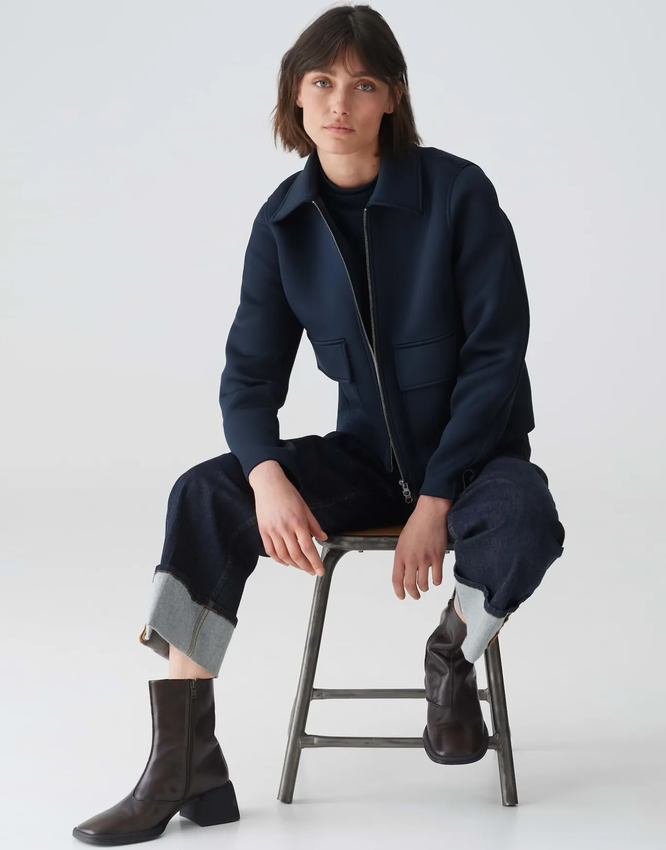 Damen OPUS Sweat^Sweatjacke Gidal Blau Online Bestellen