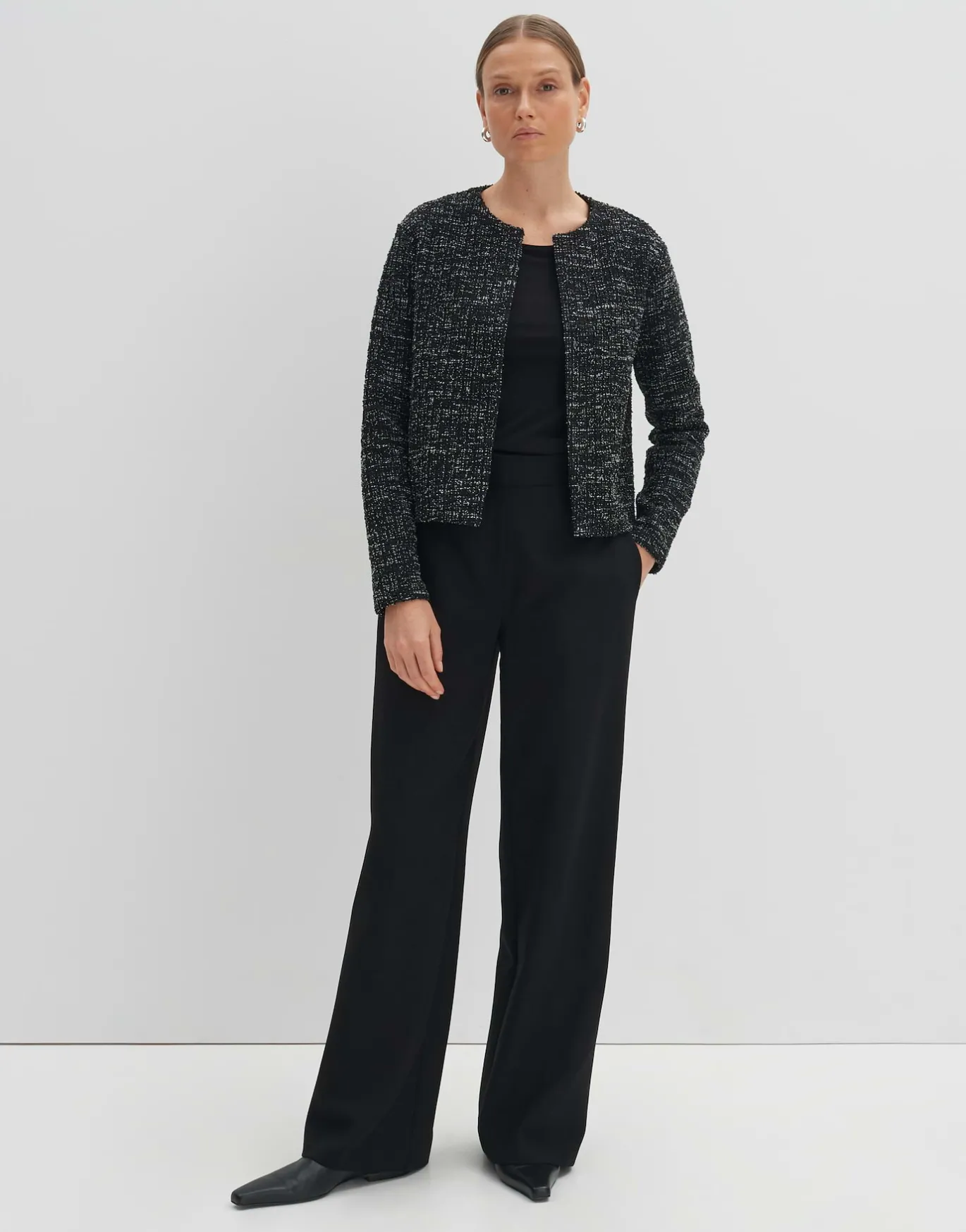 Damen OPUS Sweat | Blazer / Westen^Sweatjacke Ulaya Schwarz Online Bestellen