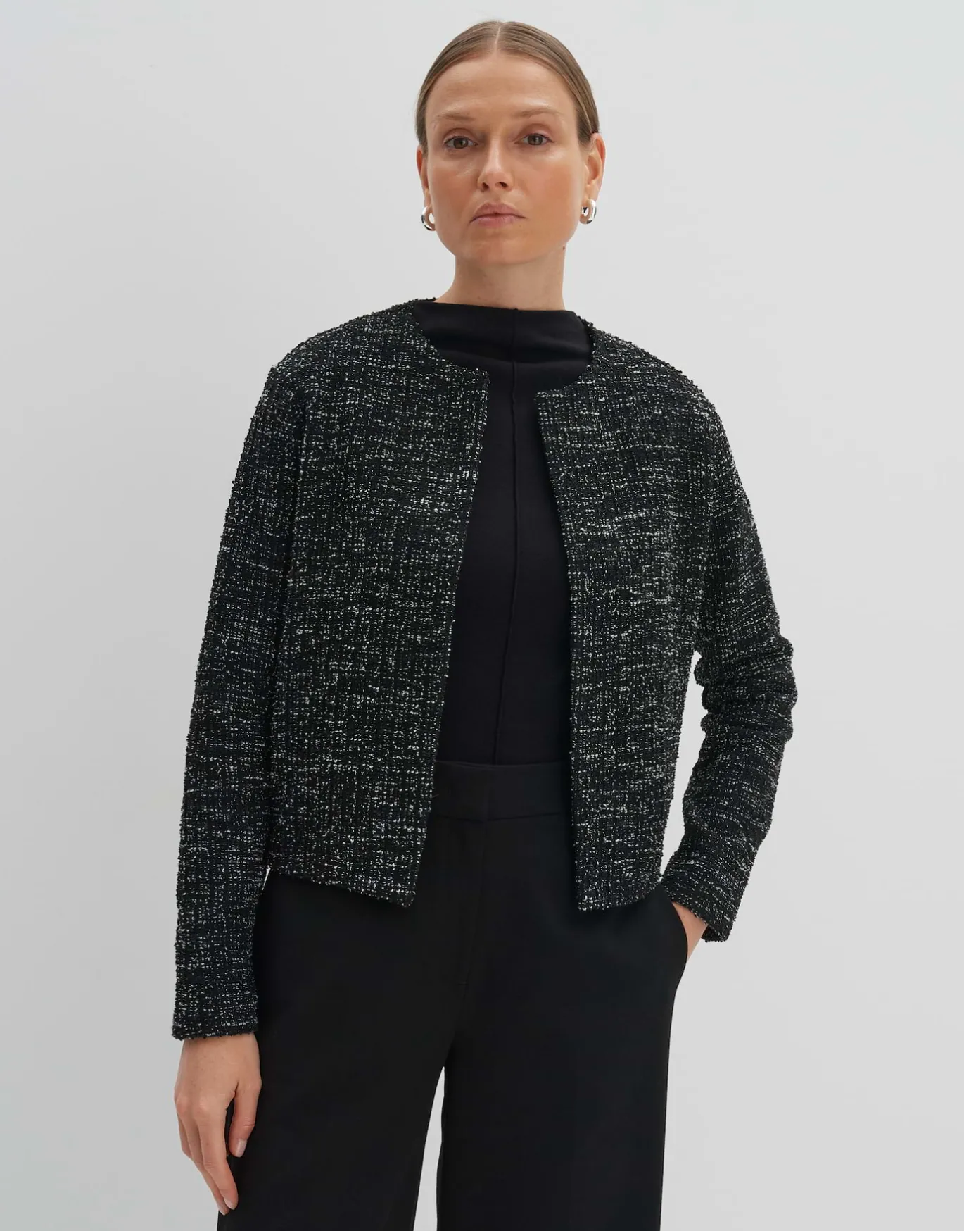 Damen OPUS Sweat | Blazer / Westen^Sweatjacke Ulaya Schwarz Online Bestellen