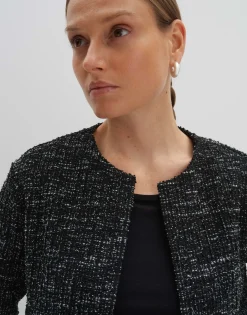 Damen OPUS Sweat | Blazer / Westen^Sweatjacke Ulaya Schwarz Online Bestellen