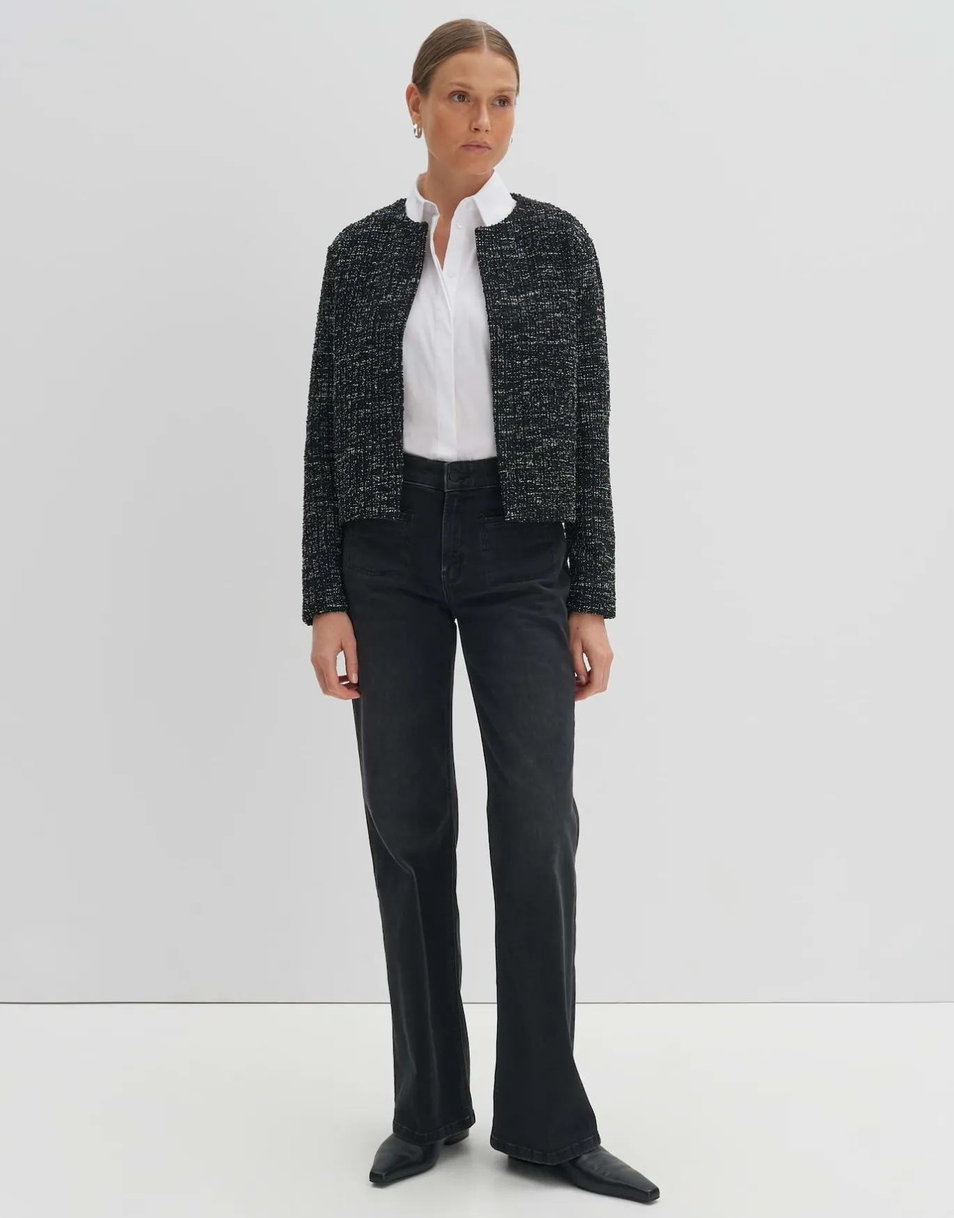 Damen OPUS Sweat | Blazer / Westen^Sweatjacke Ulaya Schwarz Online Bestellen