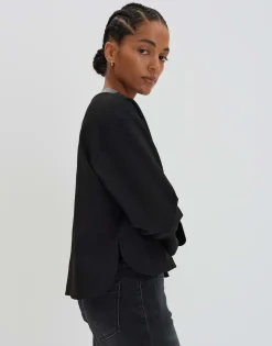 Damen OPUS Sweat^Sweatjacke Uleiko Schwarz Online Bestellen