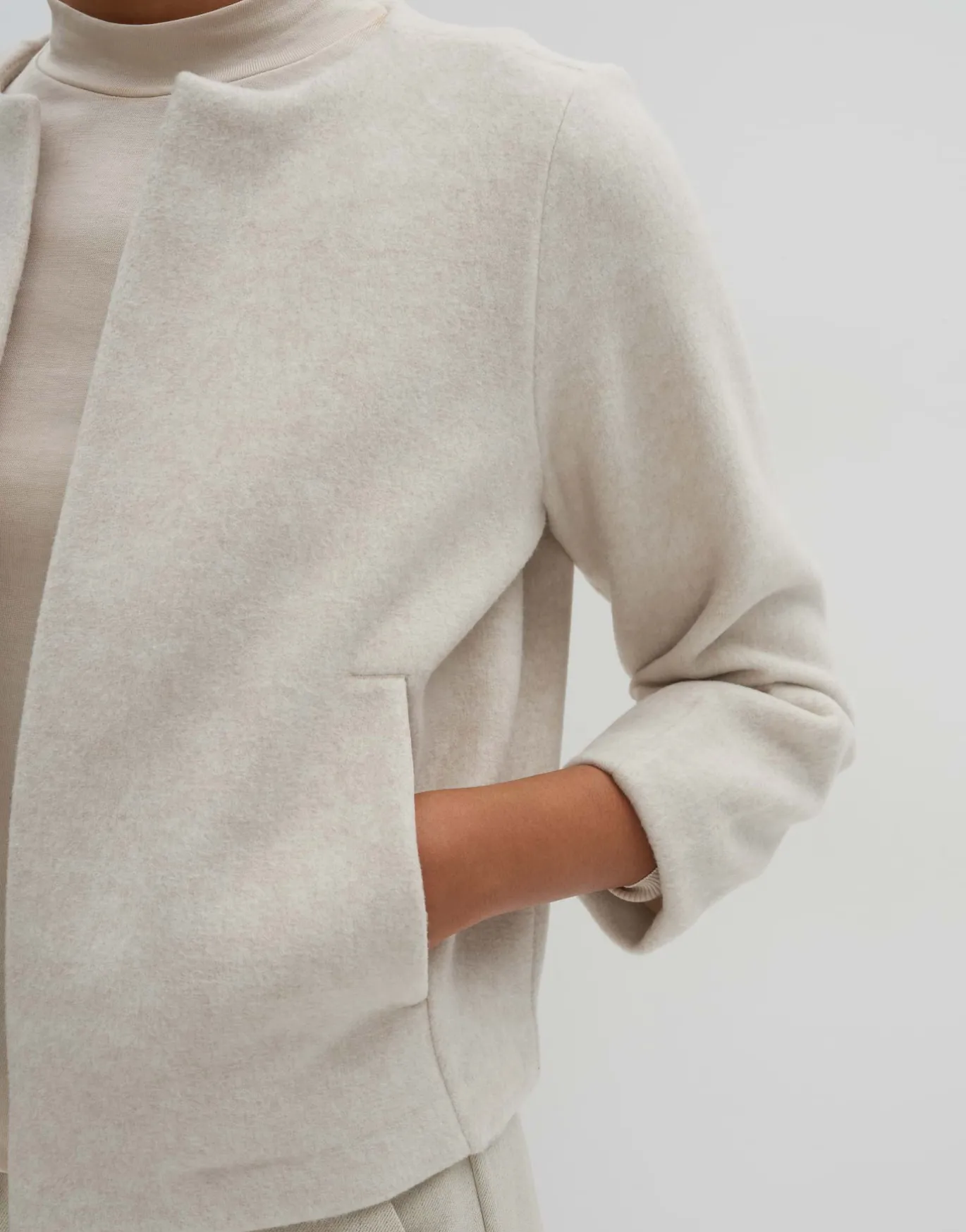 Damen OPUS Sweat^Sweatjacke Utina Beige Online Bestellen