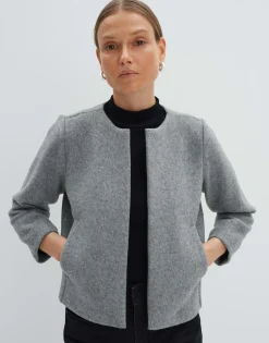 Damen OPUS Sweat^Sweatjacke Utina Grau Online Bestellen