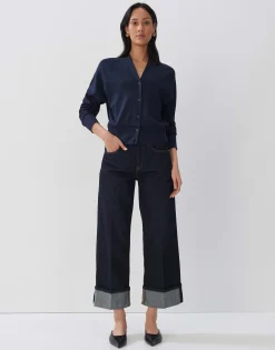 Damen OPUS Strick | Sweat^Sweatjacke Uyakumi Blau Online Bestellen