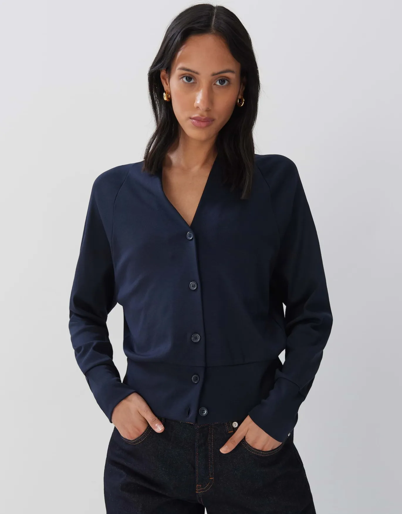 Damen OPUS Strick | Sweat^Sweatjacke Uyakumi Blau Online Bestellen