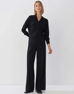 Damen OPUS Strick | Sweat^Sweatjacke Uyakumi Schwarz Online Bestellen