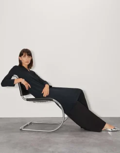 Damen OPUS Kleider^Sweatkleid Qatja Schwarz Online Bestellen