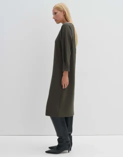 Damen OPUS Kleider^Sweatkleid Qelena Grün Online Bestellen