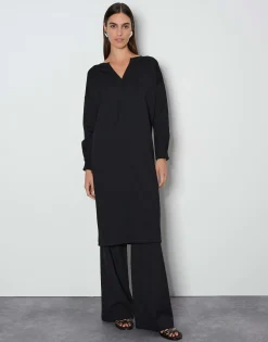 Damen OPUS Kleider^Sweatkleid Quissi Schwarz Online Bestellen