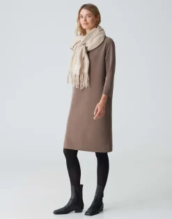 Damen OPUS Kleider^Sweatkleid Willna Braun Online Bestellen