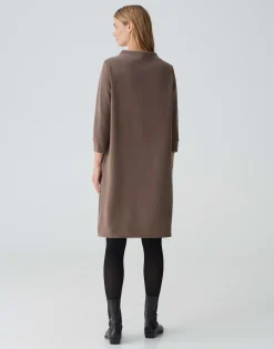 Damen OPUS Kleider^Sweatkleid Willna Braun Online Bestellen