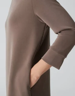 Damen OPUS Kleider^Sweatkleid Willna Braun Online Bestellen