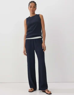 Damen OPUS Basics | Shirts^Tank Top Kleanne Blau Online Bestellen