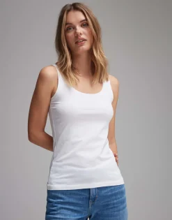 Damen OPUS Basics | Shirts^Top Imilia Weiß Online Bestellen